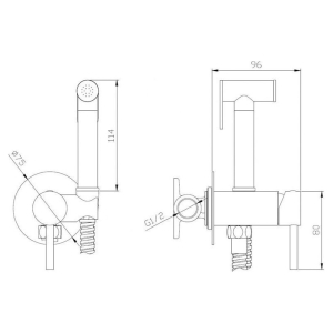 Смеситель Orion с гигиеническим душем