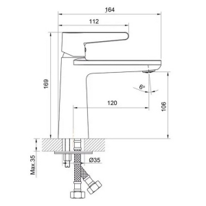 Змішувач Dakota Gun Grey