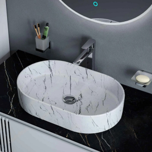 Раковина Venus Light Oval Marble