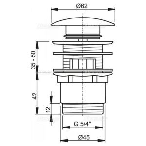 Донный клапан Click-Clack