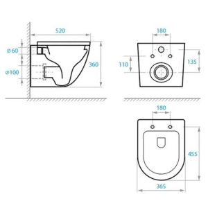 Чаша унитаза Round Smart с сиденьем Soft-close