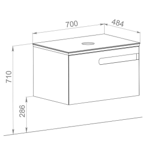 Шкафчик Ostin 70 для раковины