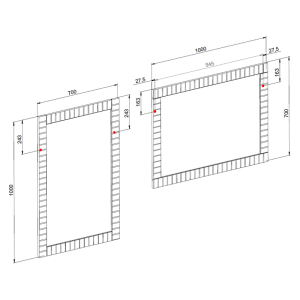 Зеркало Trevi 70