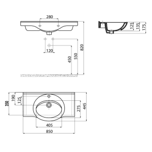Раковина Etol 65