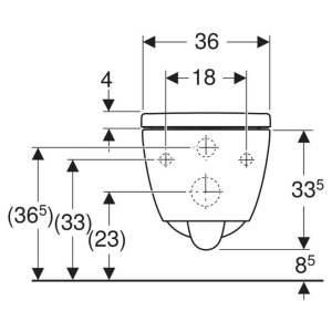 Чаша унитаза iCon TurboFlush с сиденьем