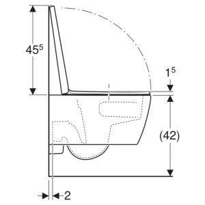 Чаша унитаза iCon TurboFlush с сиденьем