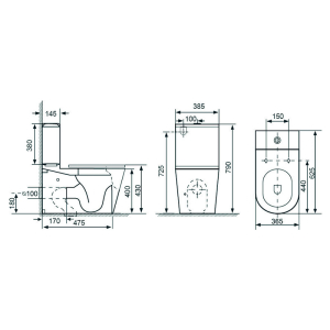 Унитаз Itaca Rimless