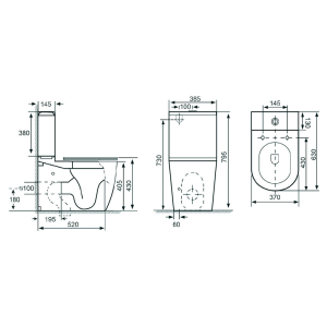 Унитаз Atlantis Rimless BTW