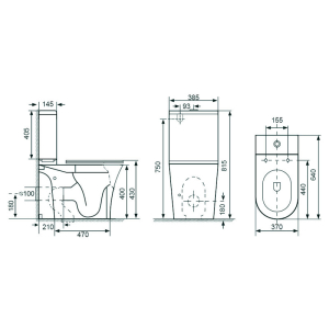 Унитаз Capri Rimless