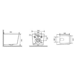 Инсталляция Rapid SL 3 in 1 38772001 + чаша унитаза Borneo Rimless B0049RQS