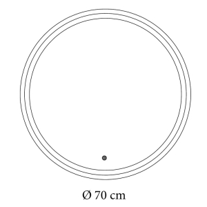 Зеркало Nova 70x70