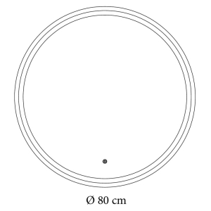 Зеркало Nova 80x80