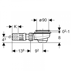 Комплект: Geo 6 90 + First 90 + Uniflex с заглушкой