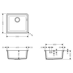 Кухонна мийка Stonegrey 50