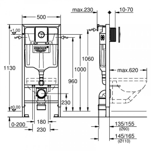 Инсталляционный модуль Rapid SL 3 in 1