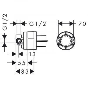 Механизм Mini Hansgrohe Focus S