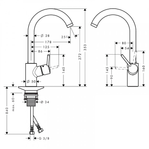 Смеситель Talis S Variarc