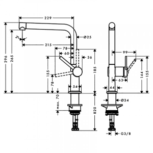 Смеситель Talis M54