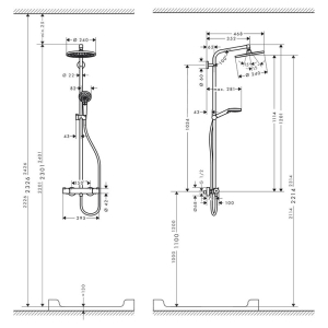 Душова система Crometta S Showerpipe