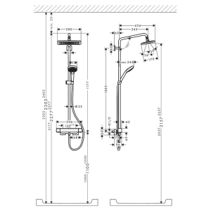 Душова система Croma Е Showerpipe