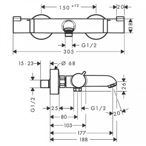 Смеситель Ecostat Comfort