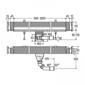 Корпус Advantix Vario Wall Drain 736552