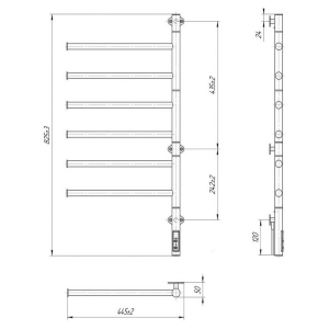 Рушникосушка Веєр-I 80x44.5/80