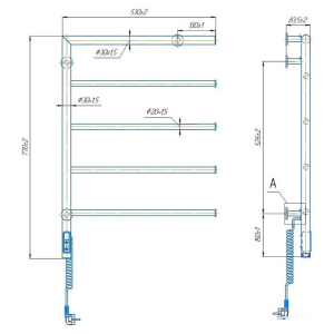 Рушникосушка Romeo-І 77x53
