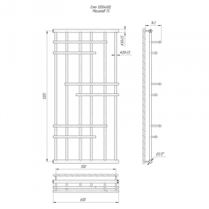 Полотенцесушитель Элит 120x60