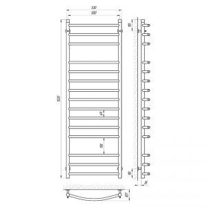 Полотенцесушитель Класік П15 50x150