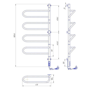 Полотенцесушитель Электра-I 100x44.5