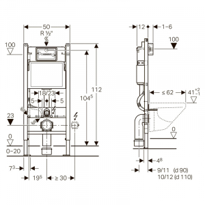 Инсталляционная система Duofix + Delta 51