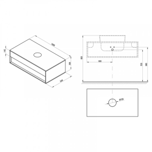 Шафка для раковини SD Step 100