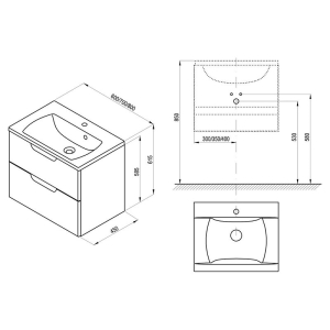 Шафка для раковини SD Classic II 70