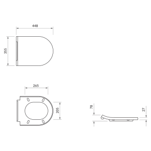 Сиденье Inverto Slim Wrap