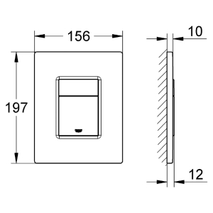 Інсталяція Rapid SL 38840000+чаша унітаза Gap Rimless A34H47C000+кнопка Skate Cosmopolitan 38732000