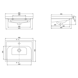 Раковина Frame 60