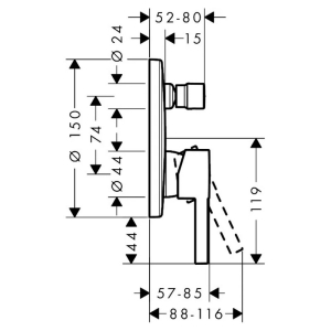 Верхняя часть смесителя Zesis S