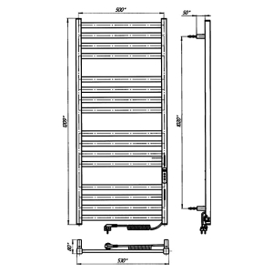 Рушникосушка Майнц ЧФЧ 50x120