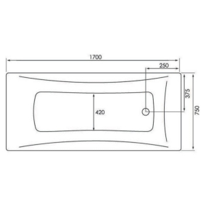 Ванна Fancy 170x75