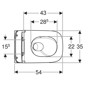 Чаша унитаза Selnova Square TurboFlush с сиденьем