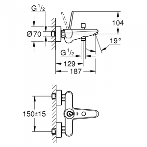 Змішувач Eurodisk Joystick