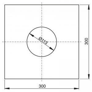 Мембрана для трапа 30x30