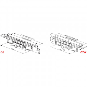 Душовий канал OZW Runway 105