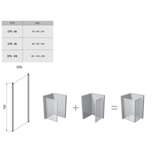 Душова стінка CPS 80