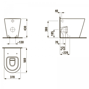 Чаша унитаза Kartell