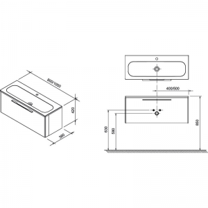 Шкафчик под раковину Ring SD 100