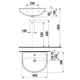 Раковина Lyra Plus 60