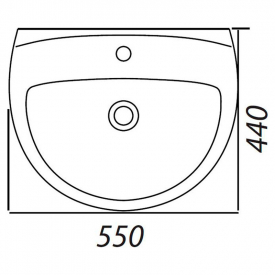 Раковина Accent 55