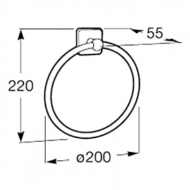 Держатель Victoria для полотенца, кольцо
